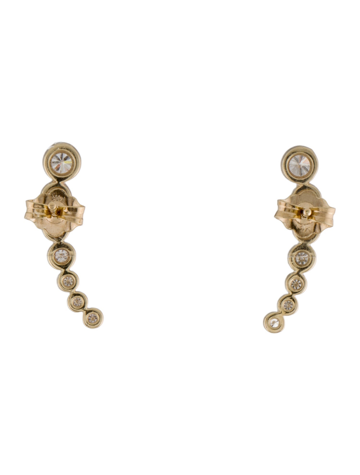 Earrings 14K Diamond Ear Climbers